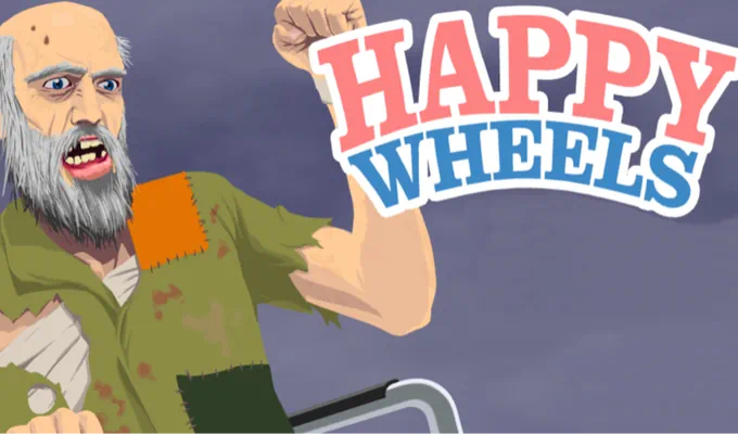 Happy Wheels unblocked ragdoll physics obstacle game