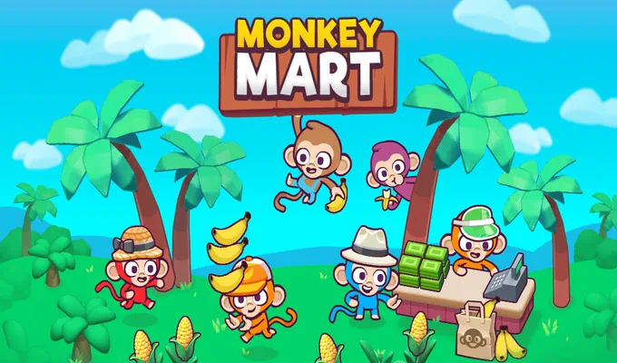Monkey Mart unblocked supermarket management game